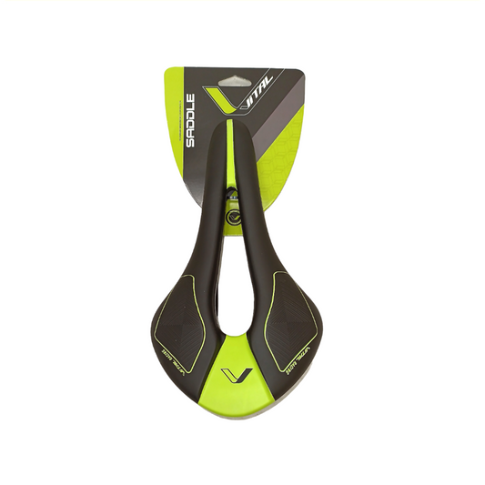 Zadel Race/mtb Groen/zwart