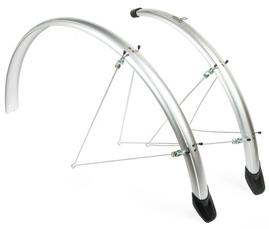 Eurofender Spatbord set46/28 Zilver Eleganc