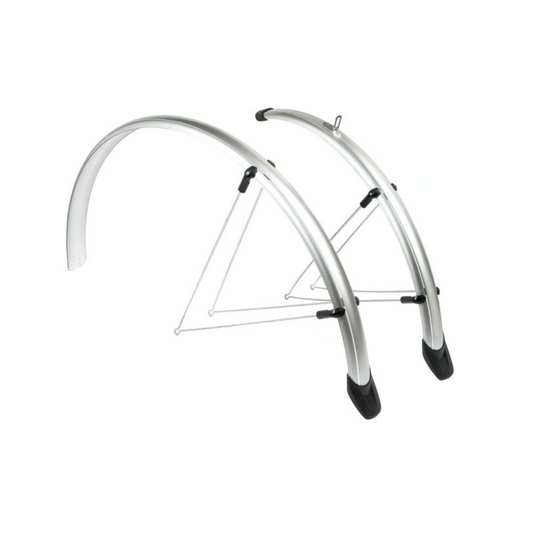 Eurofender Spatbord set 46/28 Zilver Rapido