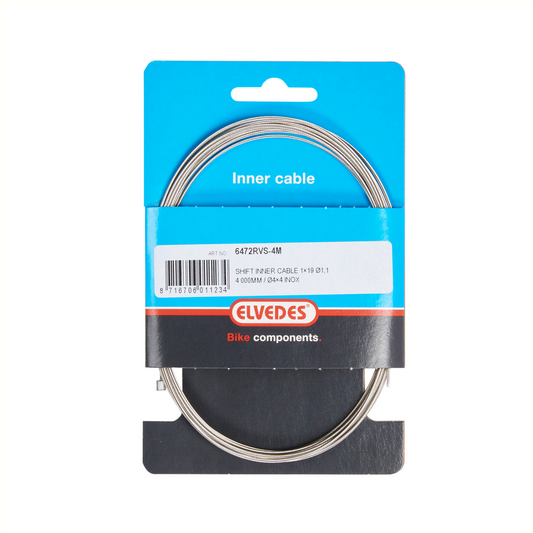 Elvedes Binnenkabel RVS 4.00m Nippel 4x4