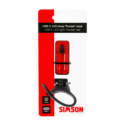 Simson Usb-cled 'pocket' Rood