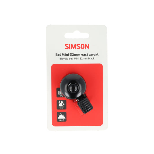 Simson Bel Mini 32mm Zwart